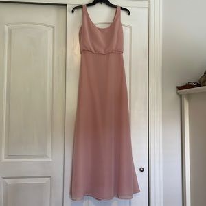 Dusty pink bridesmaid dress